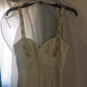 White formal BCBG dress